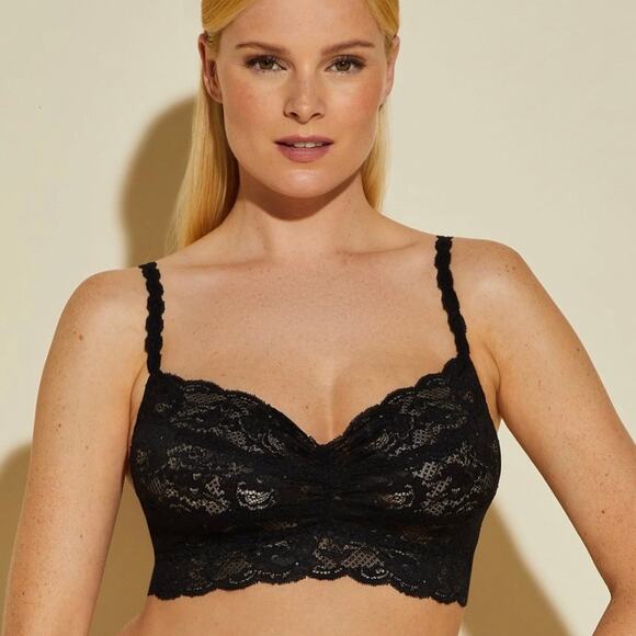Cosabella Never Say Never Sweetie Lace Bralette Black M - Picture 1 of 8
